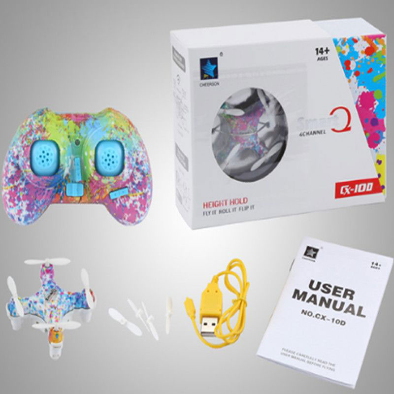 Drone Kit Tricopter - LED ile RC dört pervaneli helikopter