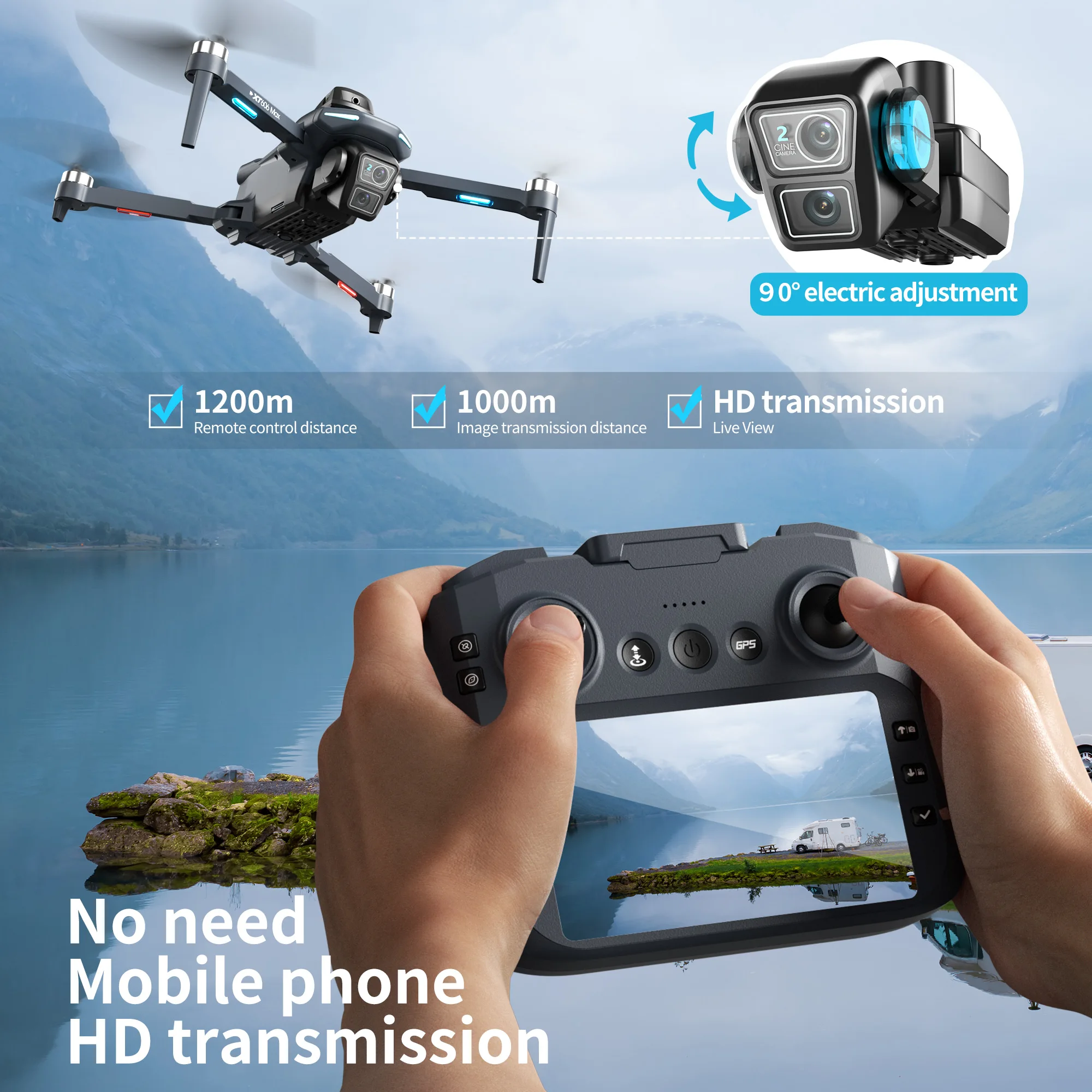 Orijinal XT606 Drone Profesyon - Drone Kit With Camera incelemesi ve fiyatı