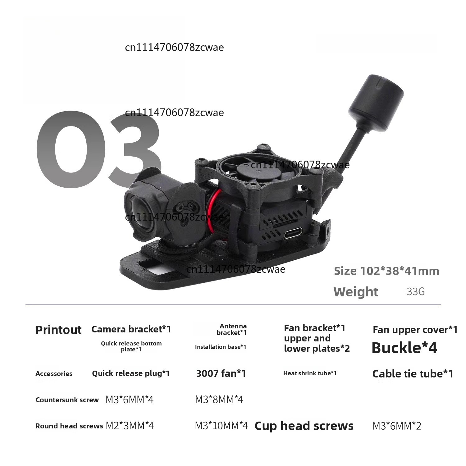 ZOCI-O3 O4 HD İletim Soğutma H - Drone Kit Racing incelemesi ve fiyatı