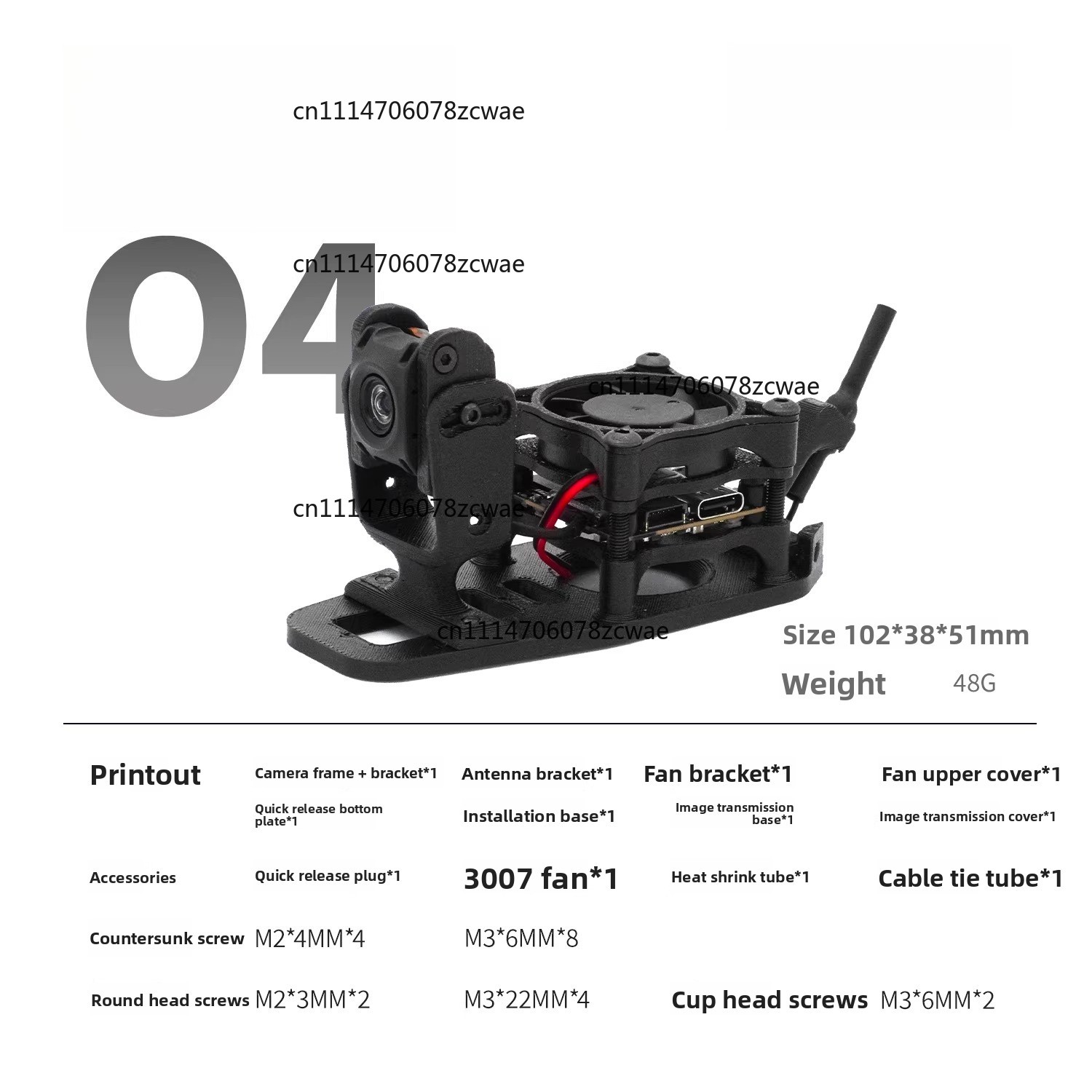 ZOCI-O3 O4 HD İletim Soğutma H - Drone Kit Racing incelemesi ve fiyatı