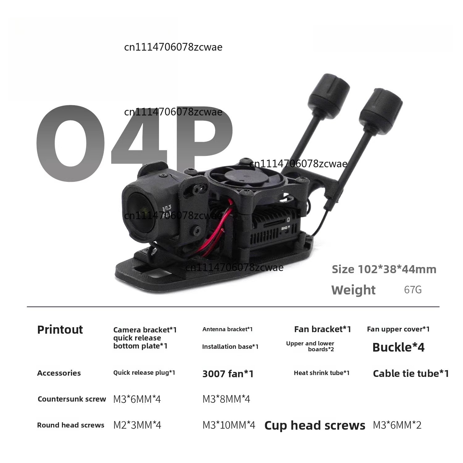 ZOCI-O3 O4 HD İletim Soğutma H - Drone Kit Racing incelemesi ve fiyatı