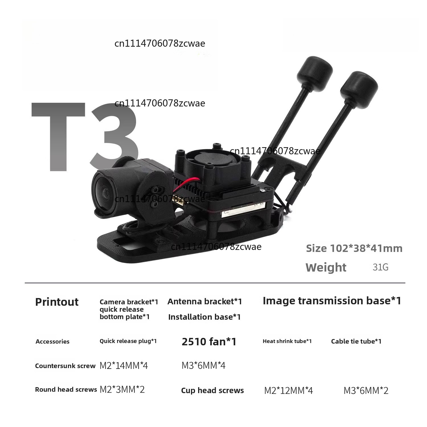 ZOCI-O3 O4 HD İletim Soğutma H - Drone Kit Racing incelemesi ve fiyatı