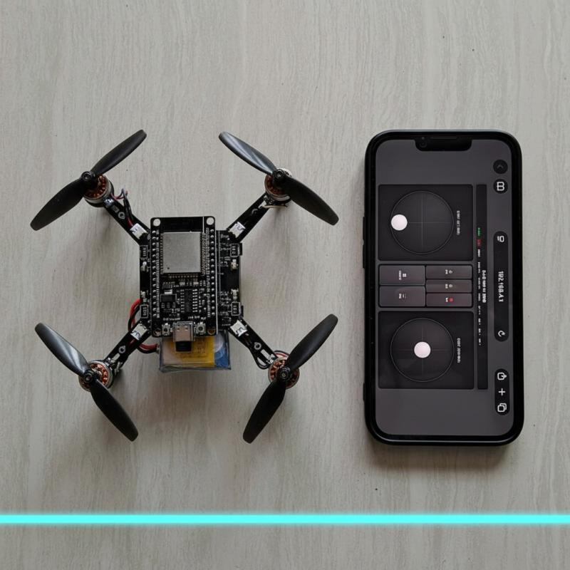E1 ESP32 Açık Kaynaklı Mini Dr - Drone Kit Parts Included incelemesi ve fiyatı